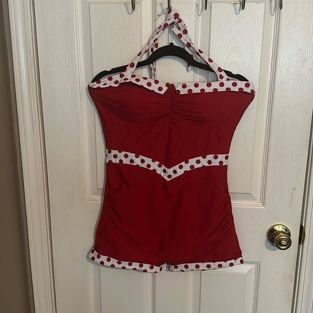 Red Retro adorable Bathing suit.